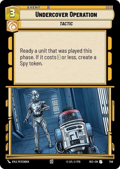 Undercover Operation (Foil), Secrets of Power 746