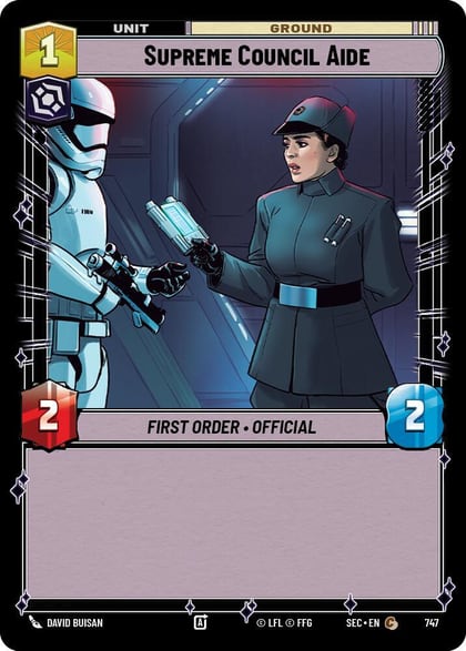 Supreme Council Aide (Foil), Secrets of Power 747