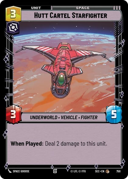 Hutt Cartel Starfighter (Foil), Secrets of Power 750