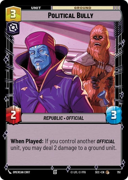 Political Bully (Foil), Secrets of Power 751