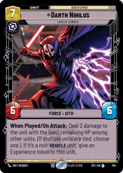 Darth Nihilus - Lord of Hunger (Foil), Secrets of Power 754