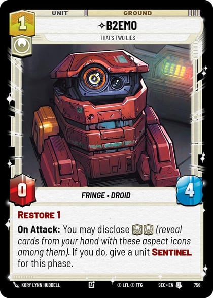 B2EMO - That's Two Lies (Foil), Secrets of Power 758