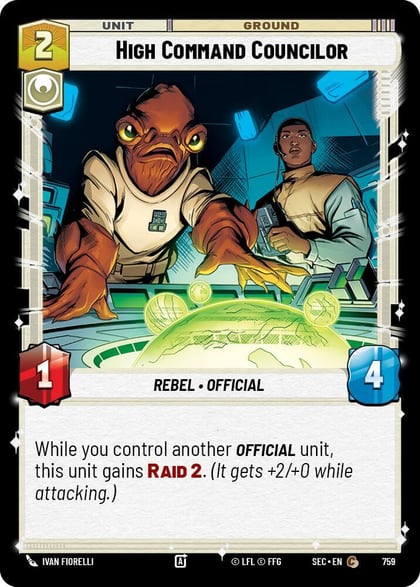 High Command Councilor (Foil), Secrets of Power 759