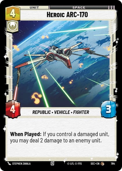 Heroic ARC-170 (Foil), Secrets of Power 764