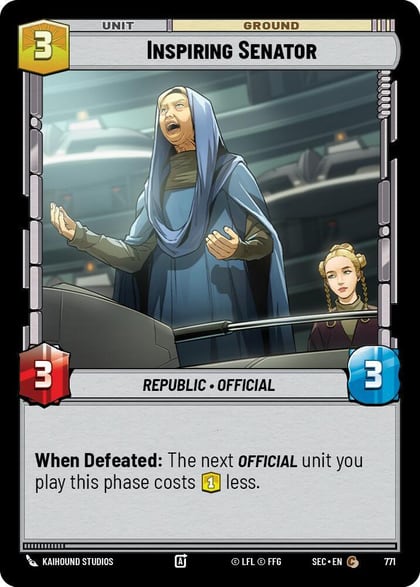 Inspiring Senator (Foil), Secrets of Power 771