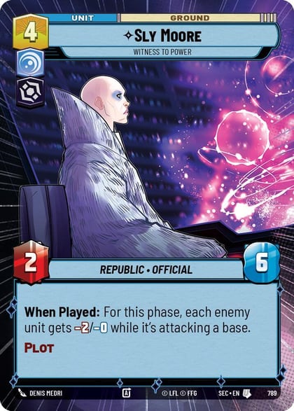 Sly Moore - Witness to Power (Hyperspace Foil), Secrets of Power 789