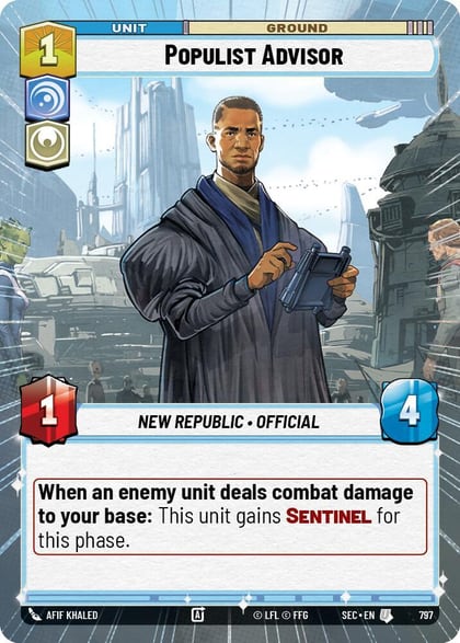 Populist Advisor (Hyperspace Foil), Secrets of Power 797