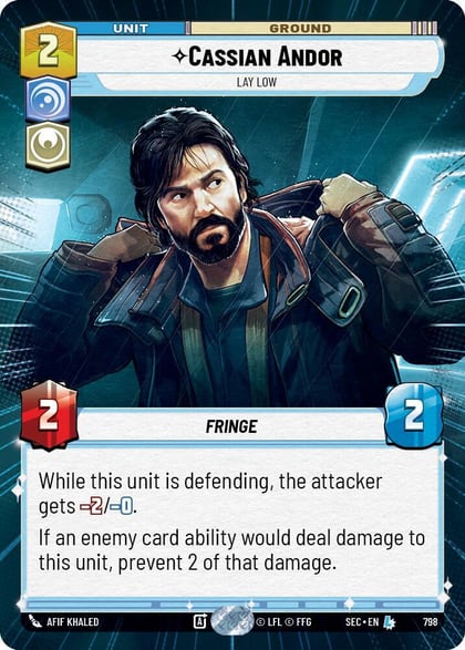 Cassian Andor - Lay Low (Hyperspace Foil), Secrets of Power 798