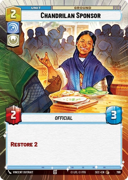 Chandrilan Sponsor (Hyperspace Foil), Secrets of Power 799
