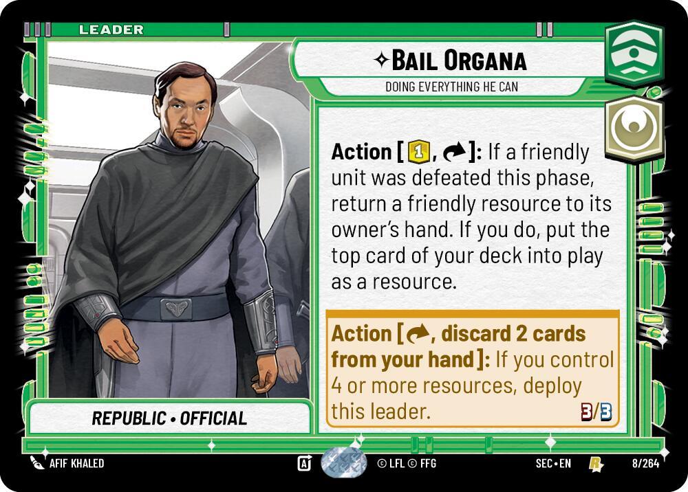 Bail Organa - Doing Everything He Can, Secrets of Power 8/264