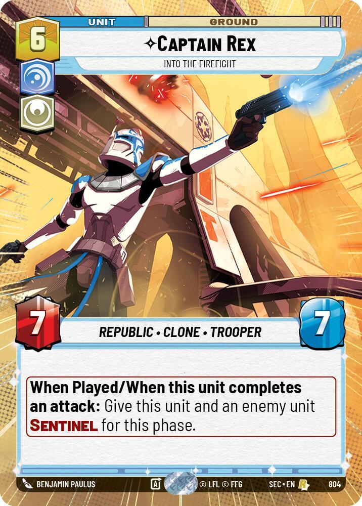 Captain Rex - Into the Firefight (Hyperspace Foil), Secrets of Power 804