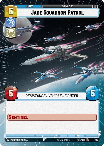 Jade Squadron Patrol (Hyperspace Foil), Secrets of Power 805
