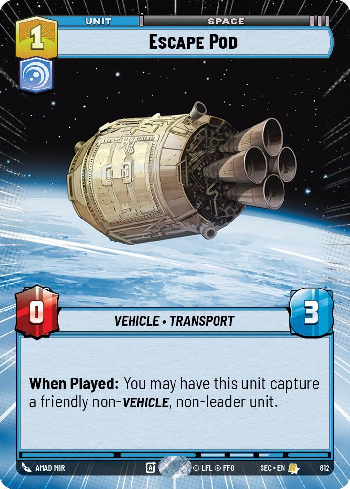 Escape Pod (Hyperspace Foil), Secrets of Power 812