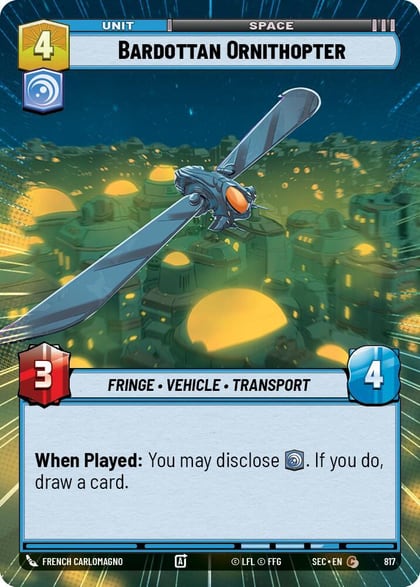 Bardottan Ornithopter (Hyperspace Foil), Secrets of Power 817