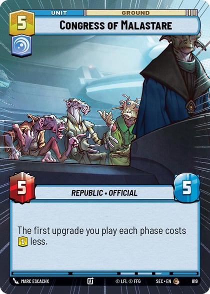Congress of Malastare (Hyperspace Foil), Secrets of Power 819