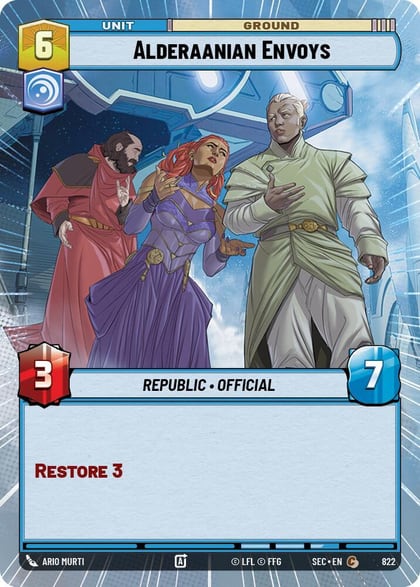 Alderaanian Envoys (Hyperspace Foil), Secrets of Power 822