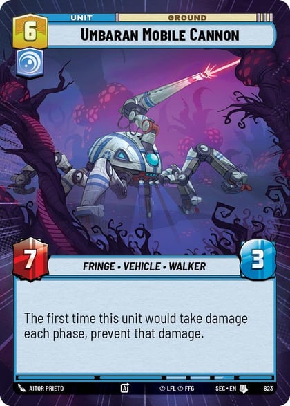 Umbaran Mobile Cannon (Hyperspace Foil), Secrets of Power 823
