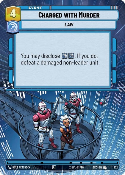Charged with Murder (Hyperspace Foil), Secrets of Power 832