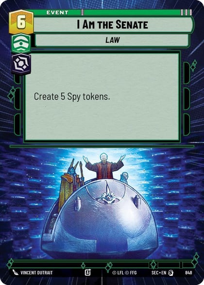 I Am the Senate (Hyperspace Foil), Secrets of Power 848