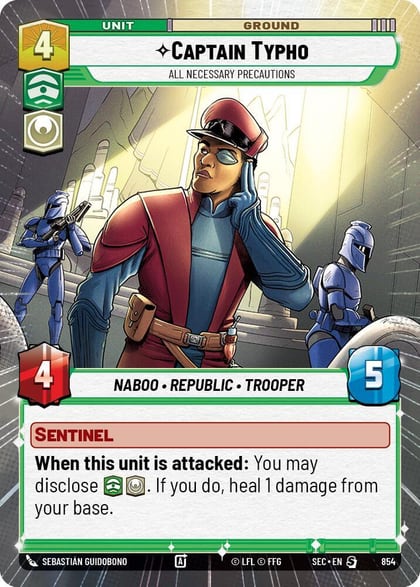 Captain Typho - All Necessary Precautions (Hyperspace Foil), Secrets of Power 854