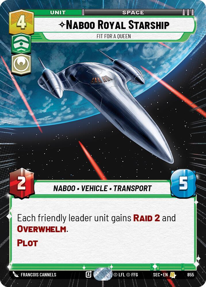 Naboo Royal Starship - Fit For A Queen (Hyperspace Foil), Secrets of Power 855