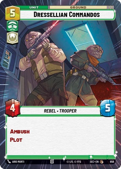 Dressellian Commandos (Hyperspace Foil), Secrets of Power 856