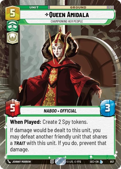 Queen Amidala - Championing Her People (Hyperspace Foil), Secrets of Power 857