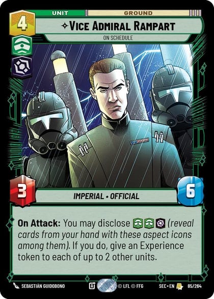 Vice Admiral Rampart - On Schedule, Secrets of Power 85/264