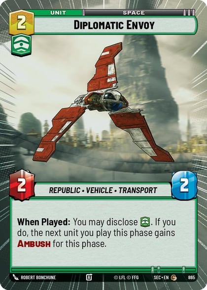 Diplomatic Envoy (Hyperspace Foil), Secrets of Power 865