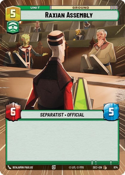 Raxian Assembly (Hyperspace Foil), Secrets of Power 874