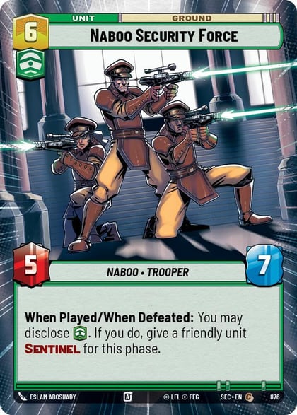 Naboo Security Force (Hyperspace Foil), Secrets of Power 876