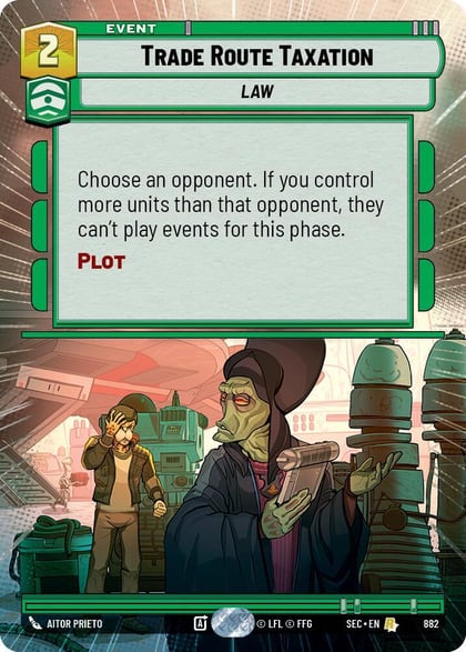 Trade Route Taxation (Hyperspace Foil), Secrets of Power 882