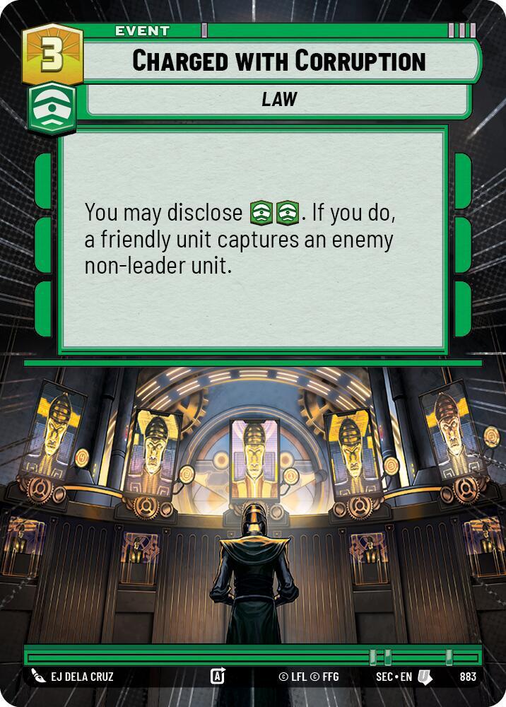 Charged with Corruption (Hyperspace Foil), Secrets of Power 883