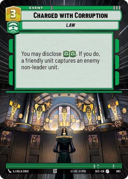 Charged with Corruption (Hyperspace Foil), Secrets of Power 883