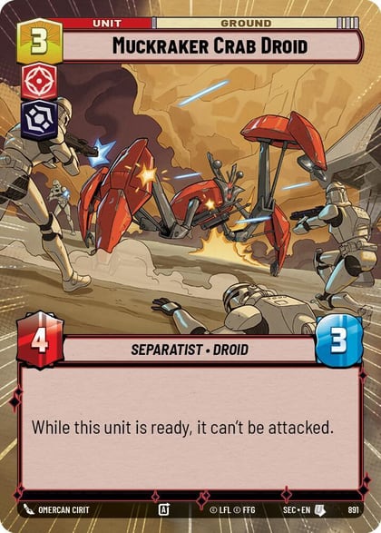 Muckraker Crab Droid (Hyperspace Foil), Secrets of Power 891