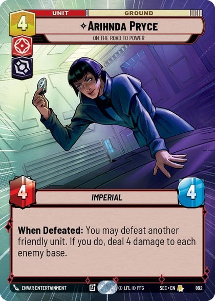 Arihnda Pryce - On the Road to Power (Hyperspace Foil), Secrets of Power 892