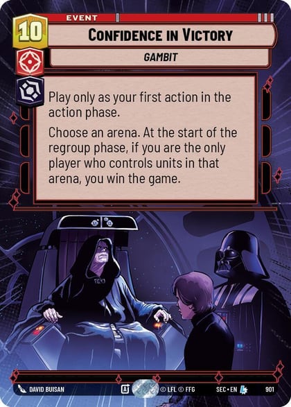 Confidence in Victory (Hyperspace Foil), Secrets of Power 901