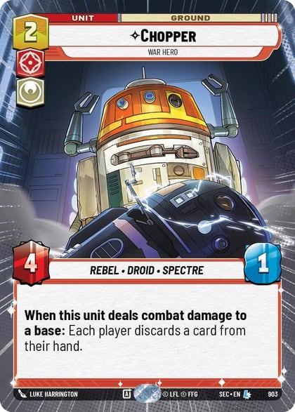 Chopper - War Hero (Hyperspace Foil), Secrets of Power 903