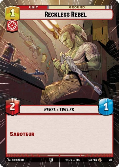 Reckless Rebel (Hyperspace Foil), Secrets of Power 916