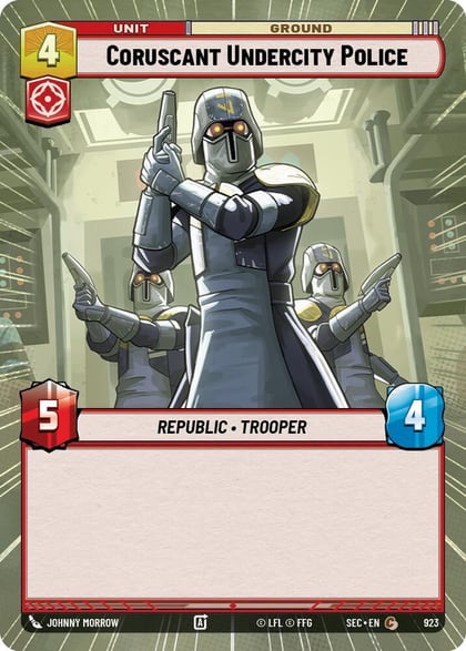 Coruscant Undercity Police (Hyperspace Foil), Secrets of Power 923