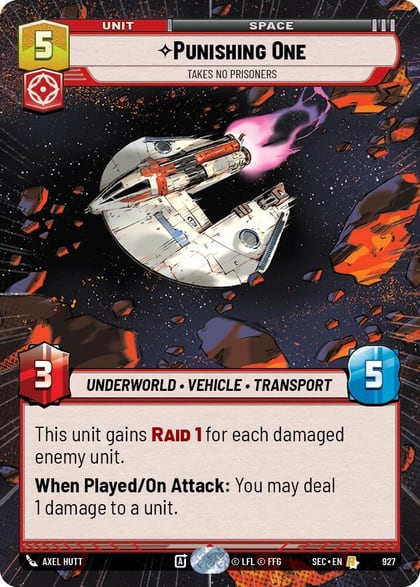 Punishing One - Takes No Prisoners (Hyperspace Foil), Secrets of Power 927