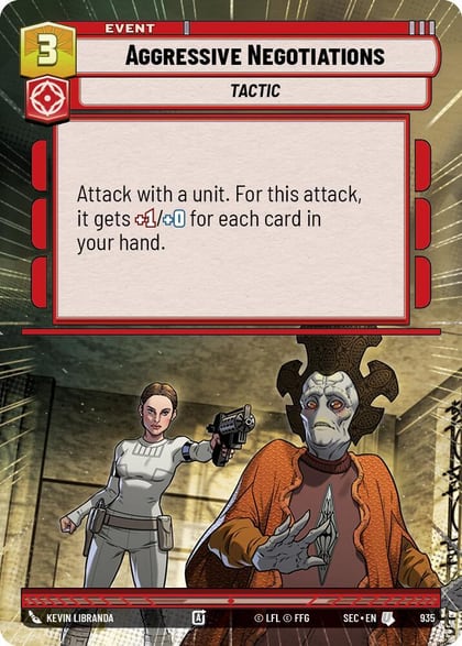 Aggressive Negotiations (Hyperspace Foil), Secrets of Power 935
