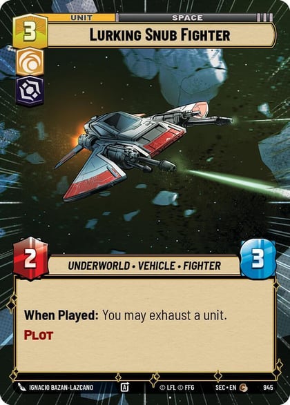 Lurking Snub Fighter (Hyperspace Foil), Secrets of Power 945