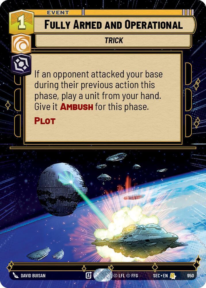 Fully Armed and Operational (Hyperspace Foil), Secrets of Power 950