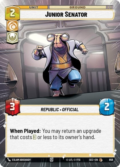 Junior Senator (Hyperspace Foil), Secrets of Power 956