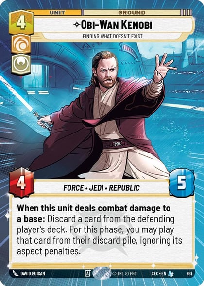 Obi-Wan Kenobi - Finding What Doesn't Exist (Hyperspace Foil), Secrets of Power 961