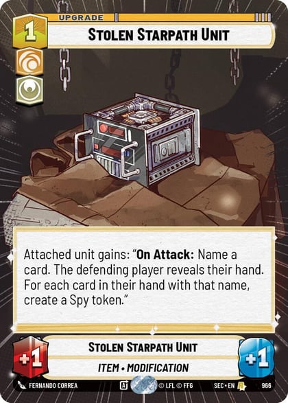 Stolen Starpath Unit (Hyperspace Foil), Secrets of Power 966