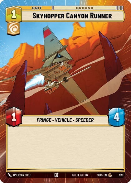 Skyhopper Canyon Runner (Hyperspace Foil), Secrets of Power 970