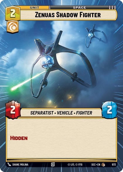 Zenuas Shadow Fighter (Hyperspace Foil), Secrets of Power 973