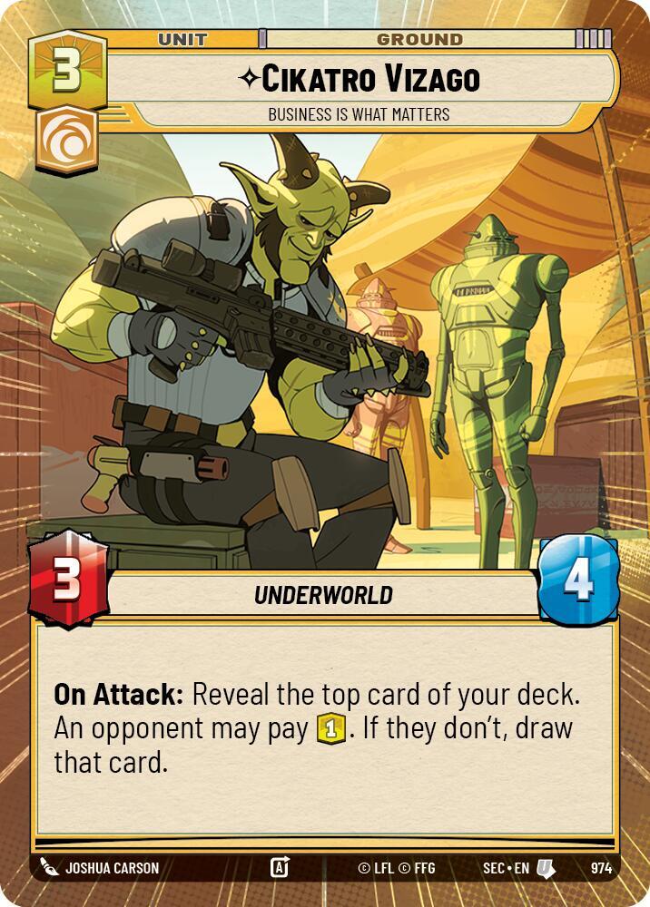 Cikatro Vizago - Business is What Matters (Hyperspace Foil), Secrets of Power 974